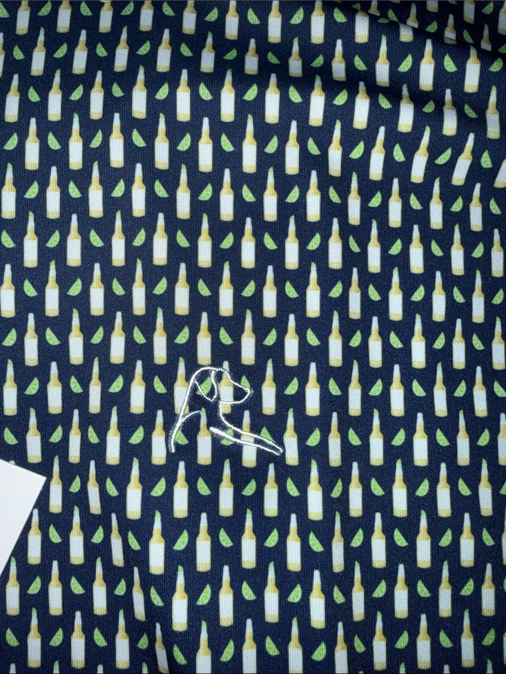 Rhoback Navy & White Geometric Polo - Picture 3 of 6